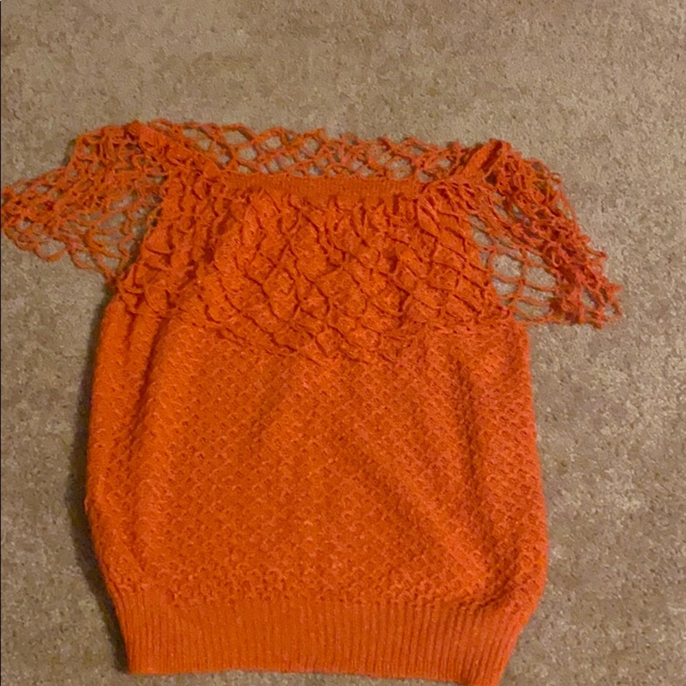Handmade orange top